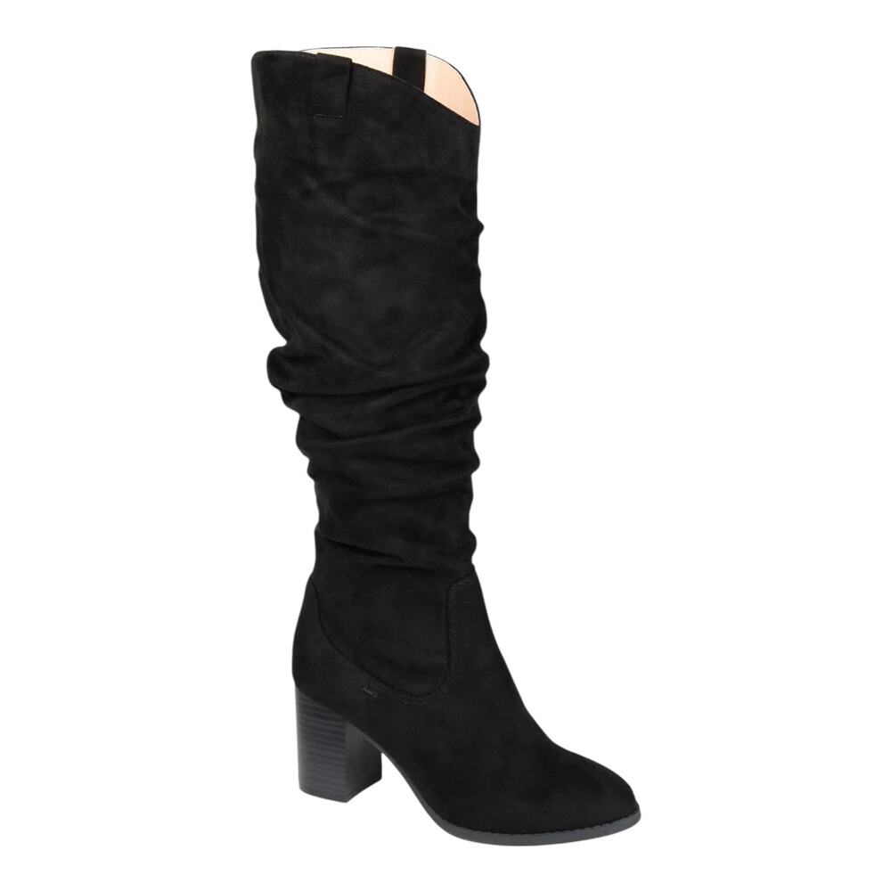 Journee Collection Women's Aneil High Heel Slouch Boots Black Size 6 M